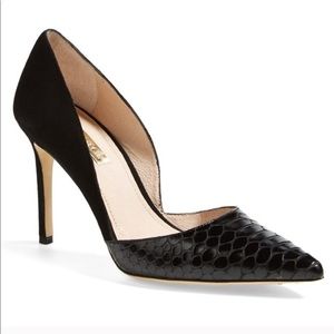 Louise Et Cie Hermosah Pump Suede Croc Leather